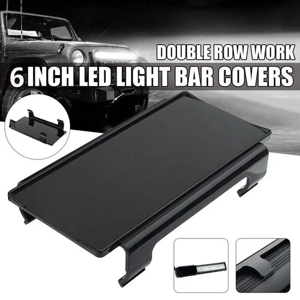 6 inch Led Work Light Bar Black Lens Cover Double-Row For Off road SUV Truck ATV