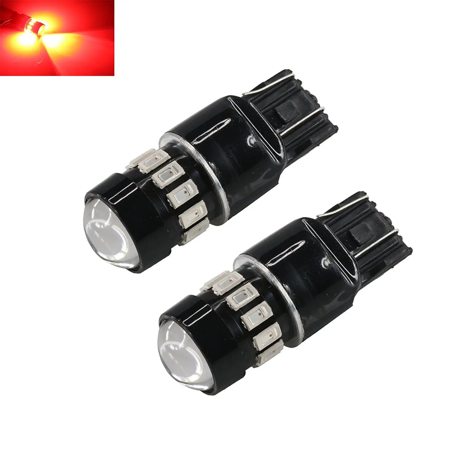 7443 Red High Power LED Turn Signal/Brake/Tail Light Bulbs (7443. Red)