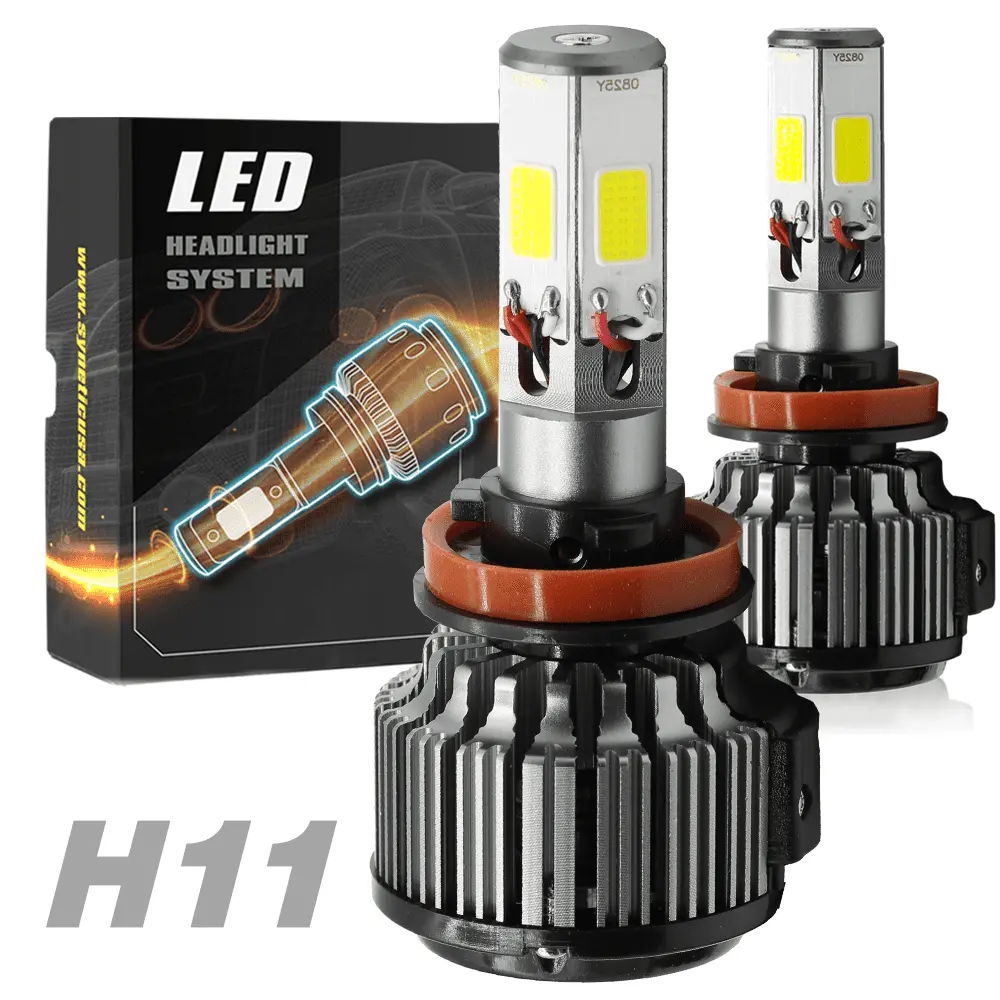 H11 120W 12000LM CREE LED Headlight High/Low Beam Fog DRL Conversion Kit Light Bulbs 6000K White (H11)