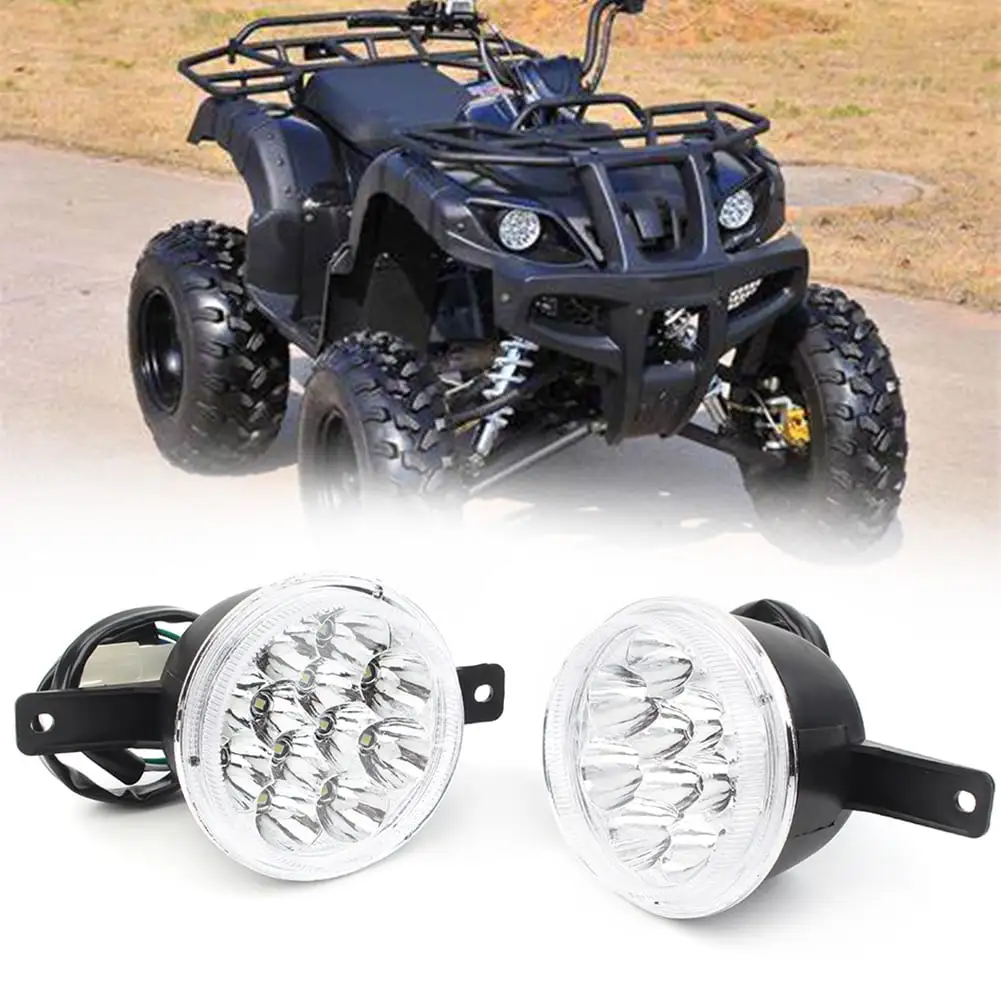 BFY 2x LED Front Light Lamp 3 wire For ATV Quad GY6 150CC 250CC Taotao Coolster Peace Utility