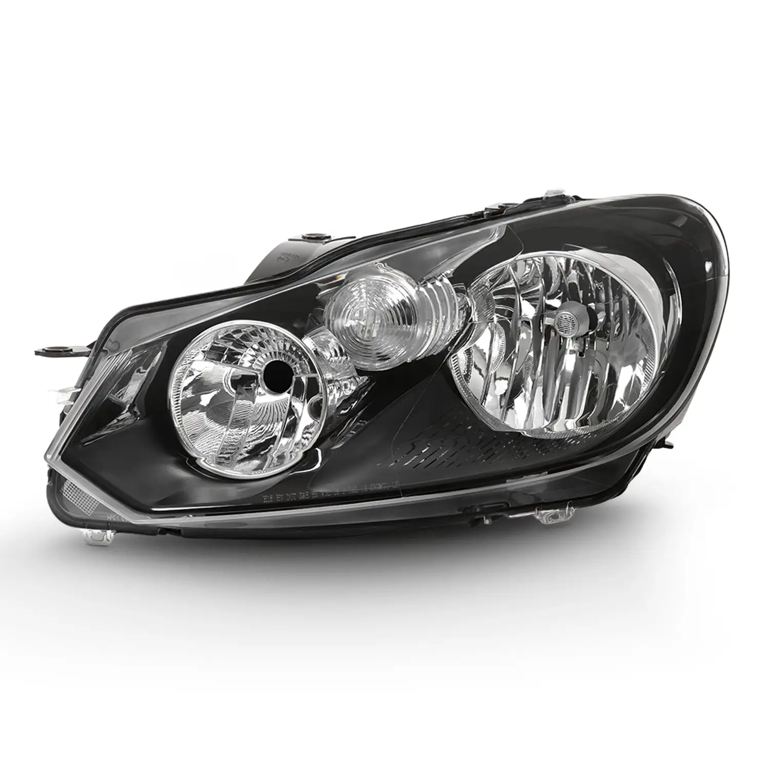 AKKON - Chrome Housing Headlight Assembly For 10-14 VW Golf Jetta 4-Door Wagon [Left Side Only]