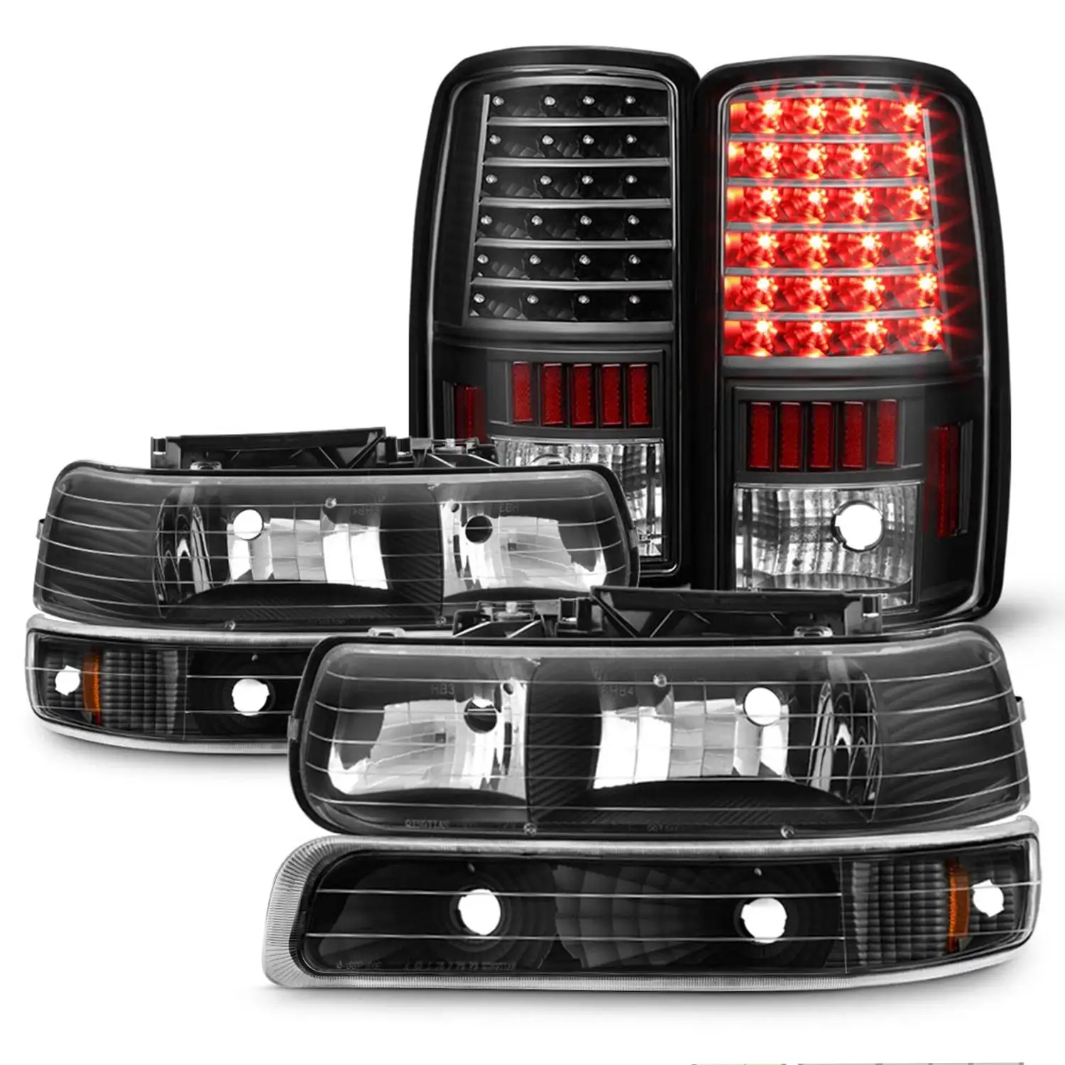 AKKON - Fits 2018 2019 2020 Ford F-150 Pickup Truck [Halogen Type] Red Clear Tail Light Brake Lamp Driver Left Side