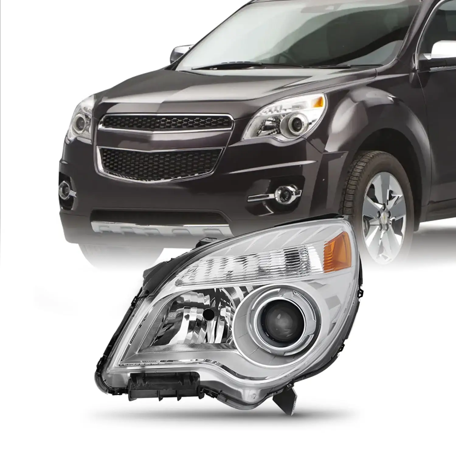 AKKON - Fit 2010-2015 Chevy Equinox LTZ Projector OE Style Headlights Driver Left Side Assembly