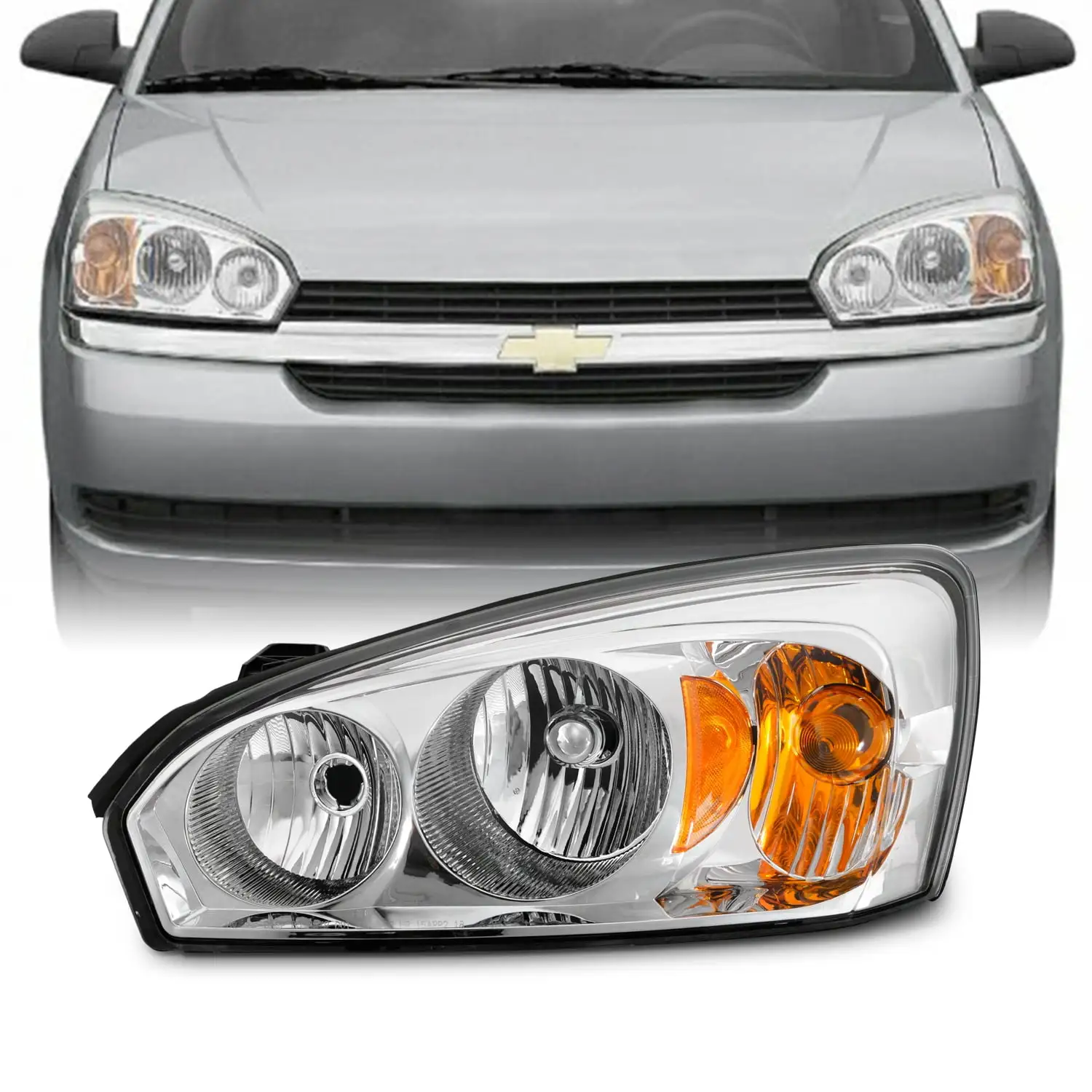 AKKON - Fits 2004-2007 Chevy Malibu 2008 Malibu Classic Model [OE Style] Headlight Passenger Right Side Headlamp