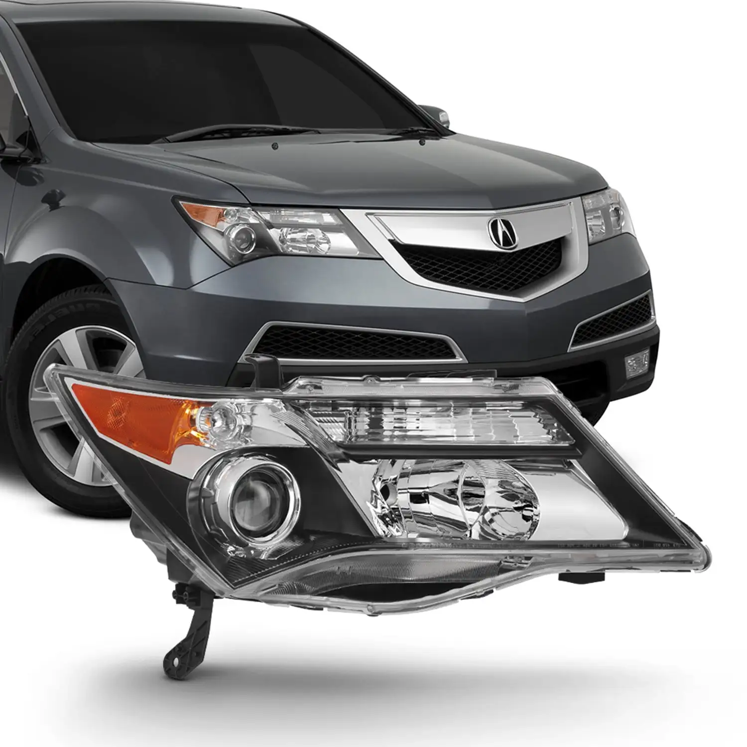 AKKON - Fits 2007 2008 2009 Acura MDX Sedan 4DR HID Xenon Style Headlight Lamp Passenger Right Side Replacement 07 08 09