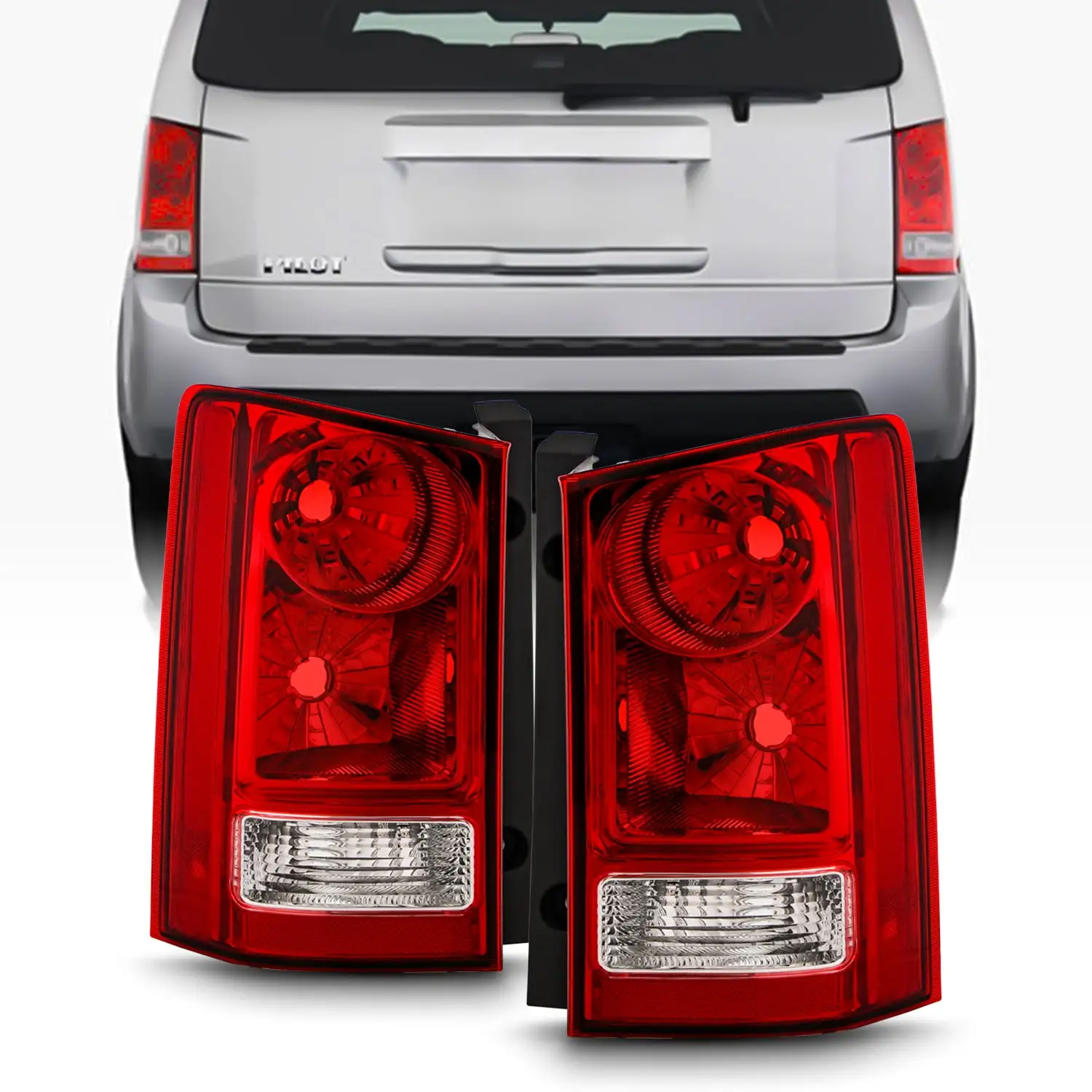 AKKON - Fits 2016-2022 Chevy Spark [Halogen Type] Red Clear Tail Light Driver Left Side Replacement 16-22