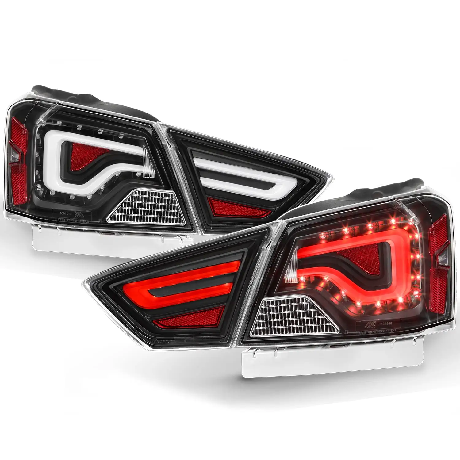 AKKON - Fit 2015-2023 Ford Mustang 15-23 LED Sequential Tail Light Assembly OE Style Lamp Passenger Right Red Lens