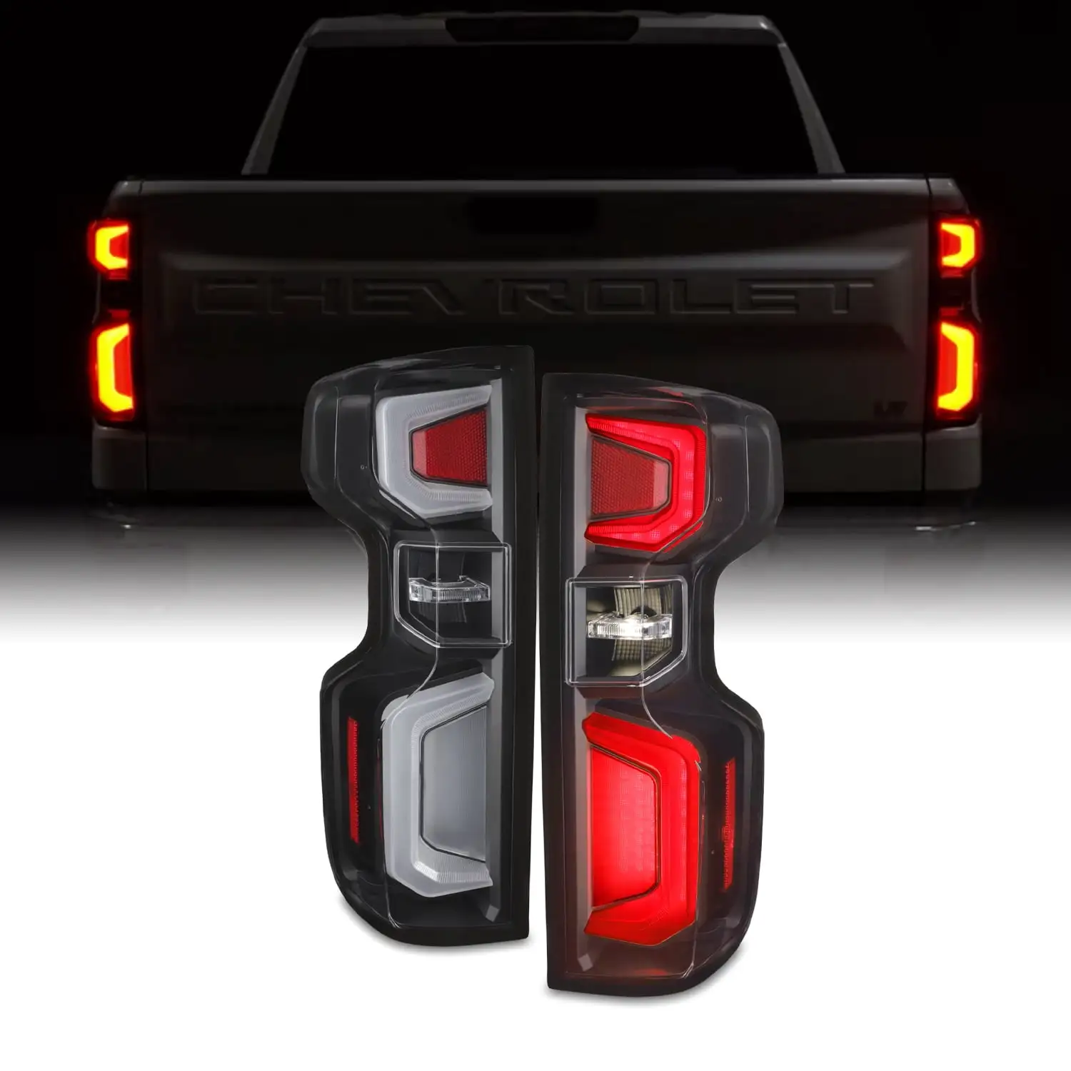 AKKON - Fit 2017-2019 Cadillac XT5 OE Style Full LED Tail Lights w/ Red Lens - Right Passenger Assembly