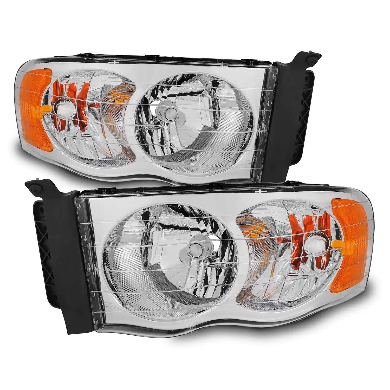 AKKON - For 02-05 Dodge Ram Replacement Headlights Driver Left + Passenger Right Head Lamps Pair