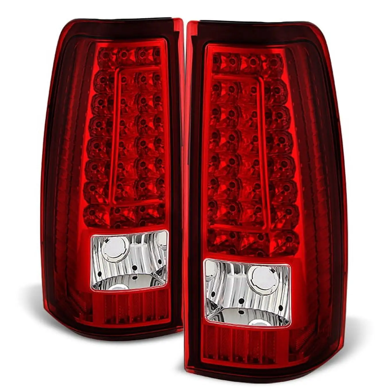 AKKON - For Chevy Avalanche Pickup Rear Red Clear Tail Light Tail Lamp Brake Lamp Driver Side Replacement