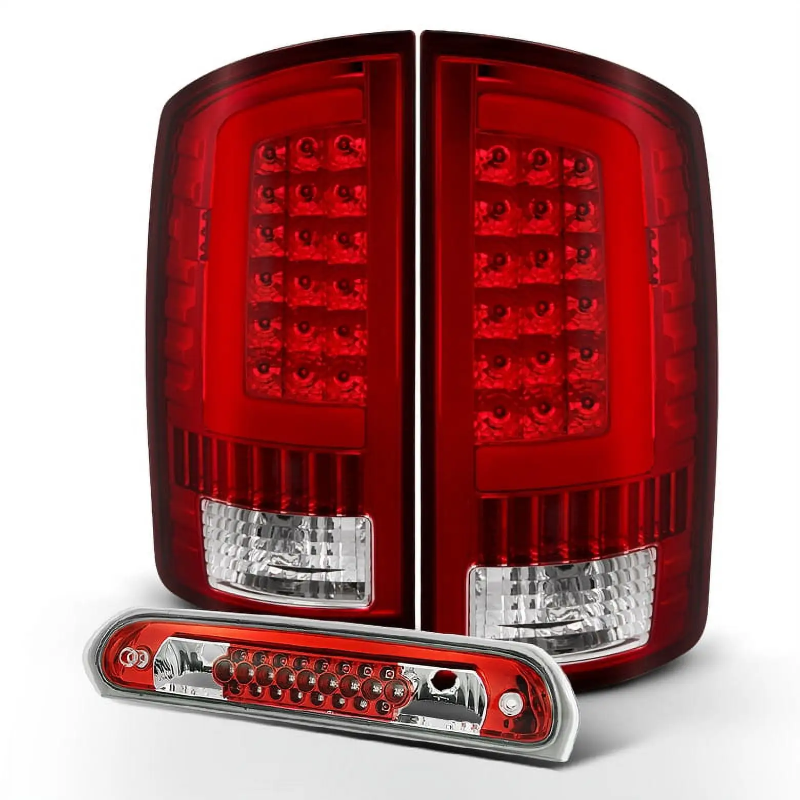 AKKON - Fits 2018 2019 2020 Ford F-150 Pickup Truck [Halogen Type] Red Clear Tail Light Brake Lamp Passenger Right Side