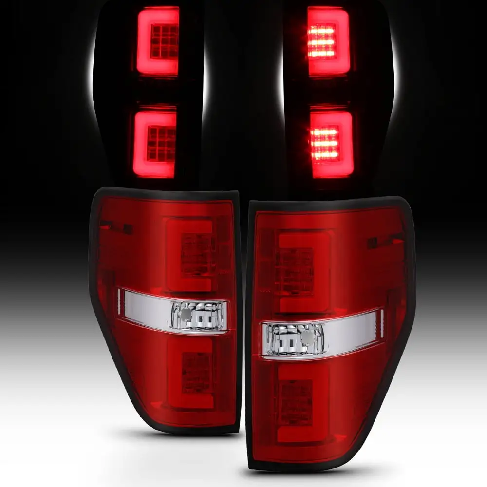 AKKON - For Toyota Tacoma Pickup Truck Red Clear Tail Lights Driver Left + Passenger Right Side Replacement