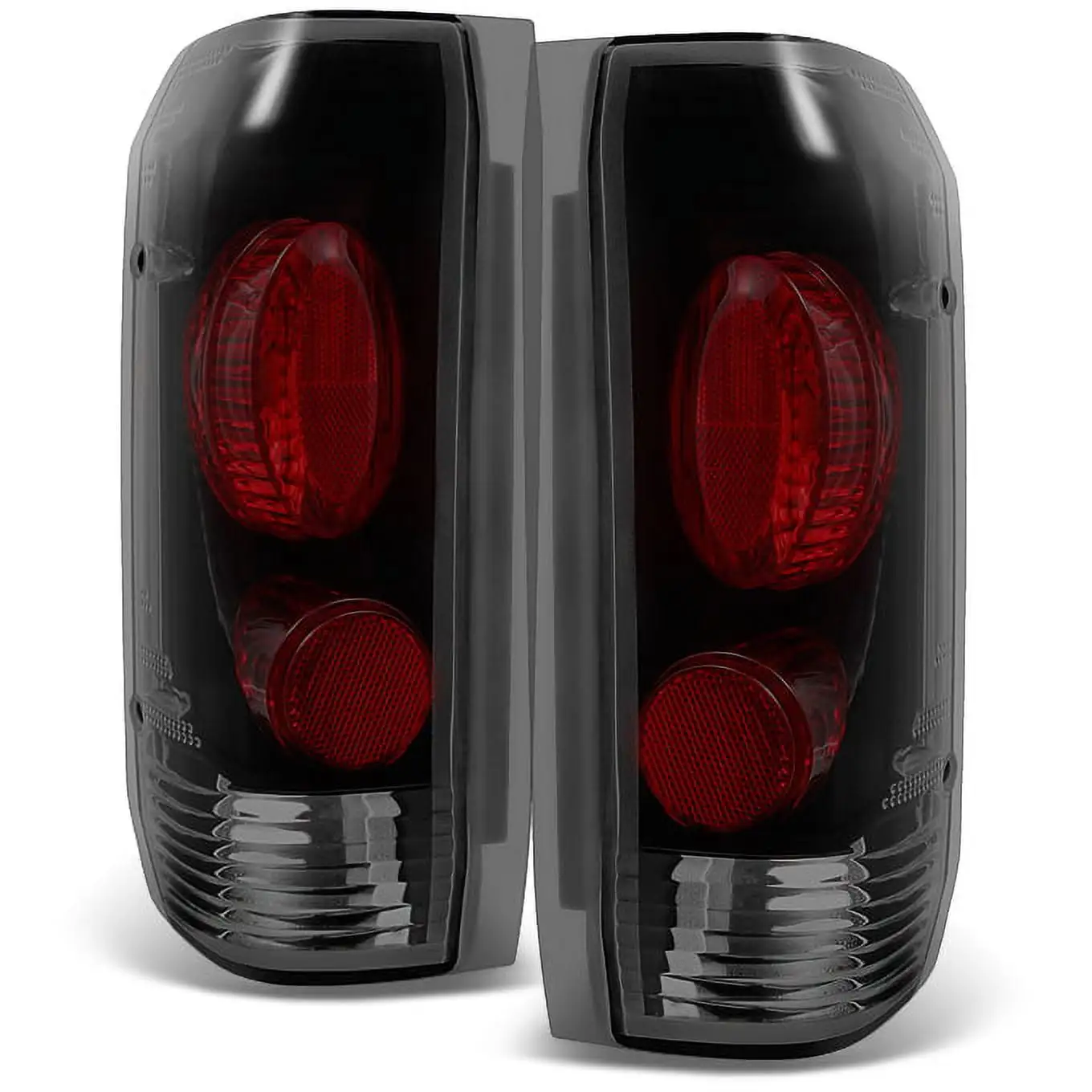 AKKON - For Dodge Durango Rear Dark Red Tail Lights Driver Left + Passenger Right Side Replacement Pair Set