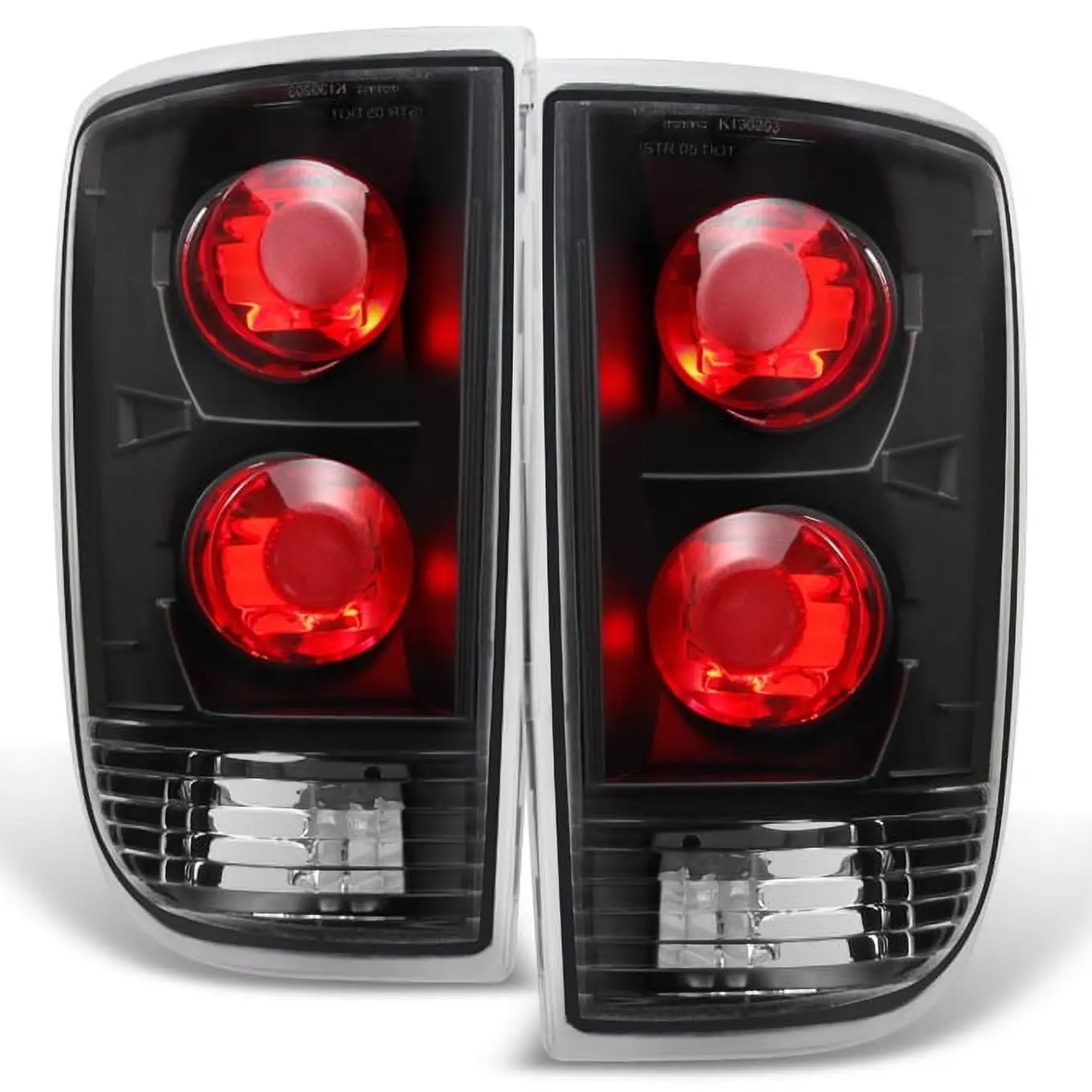 AKKON - For Chevy Equinox SUV Red Clear Tail Lights Repalcement Driver Left + Passenger Right Side Pair Set