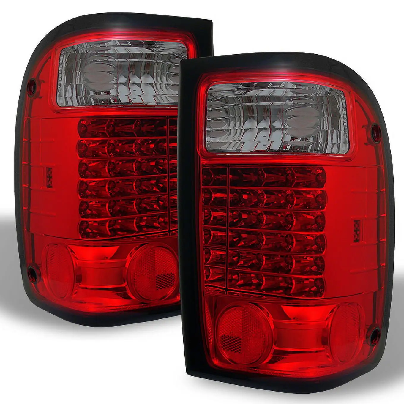 AKKON - For Chevy Impala Replacement Red Clear Tail Lights Driver/Passenger Rear Lamps Pair New