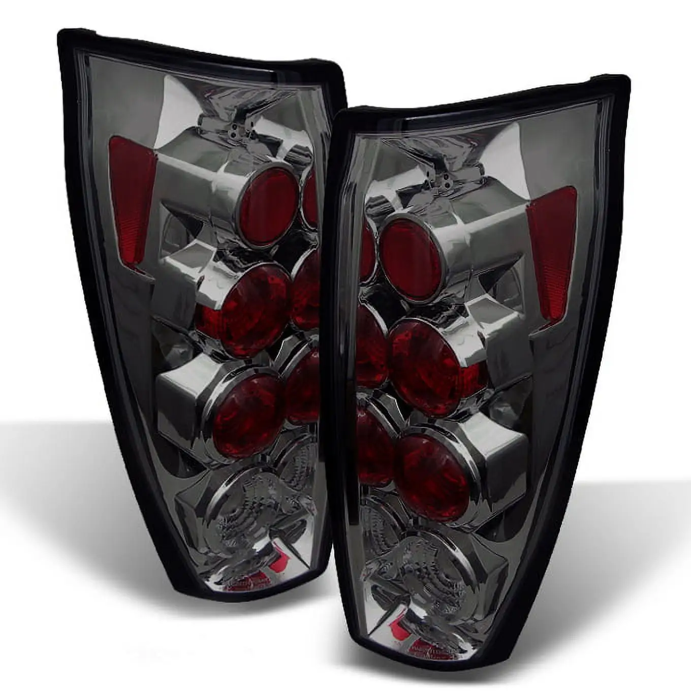 AKKON - For 2002 2003 2004 2005 2006 Cadillac Escalade Replacement Left + Right Side Black Tail Lights Lamps Set