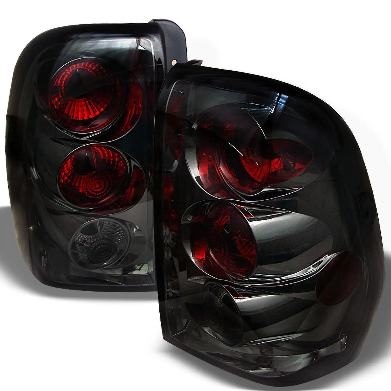 AKKON - Black Smoked For 1997-2003 F150 99-07 F250 F350 F450 F550 Superduty Styleside Model Pickup Tail Lights Brake Lamps