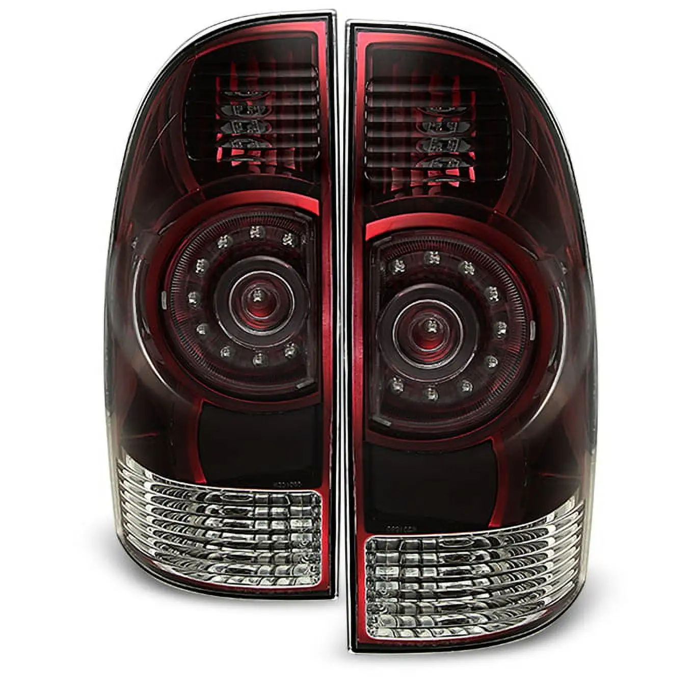 AKKON - Fits 2001-2003 F-150 / 2004 F150 Heritage Model Pickup Flareside Bed LED Red Clear Tail Lights LH+RH Replacement