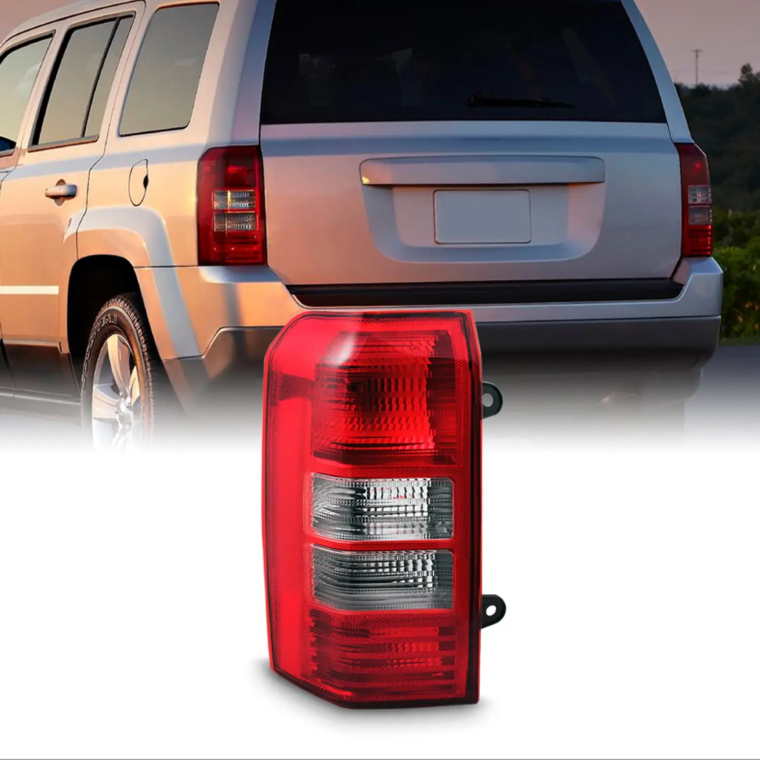 AKKON - For Chrysler Town & Country Dodge Caravan Durango Plymouth Voyager Dark Red Tail Lights Replacement Set