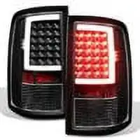 AKKON - For Dodge Ram 1500/2500/3500 Pickup Truck Red Clear Tail Lights Brake Lamp Replacement Pair Left + Right