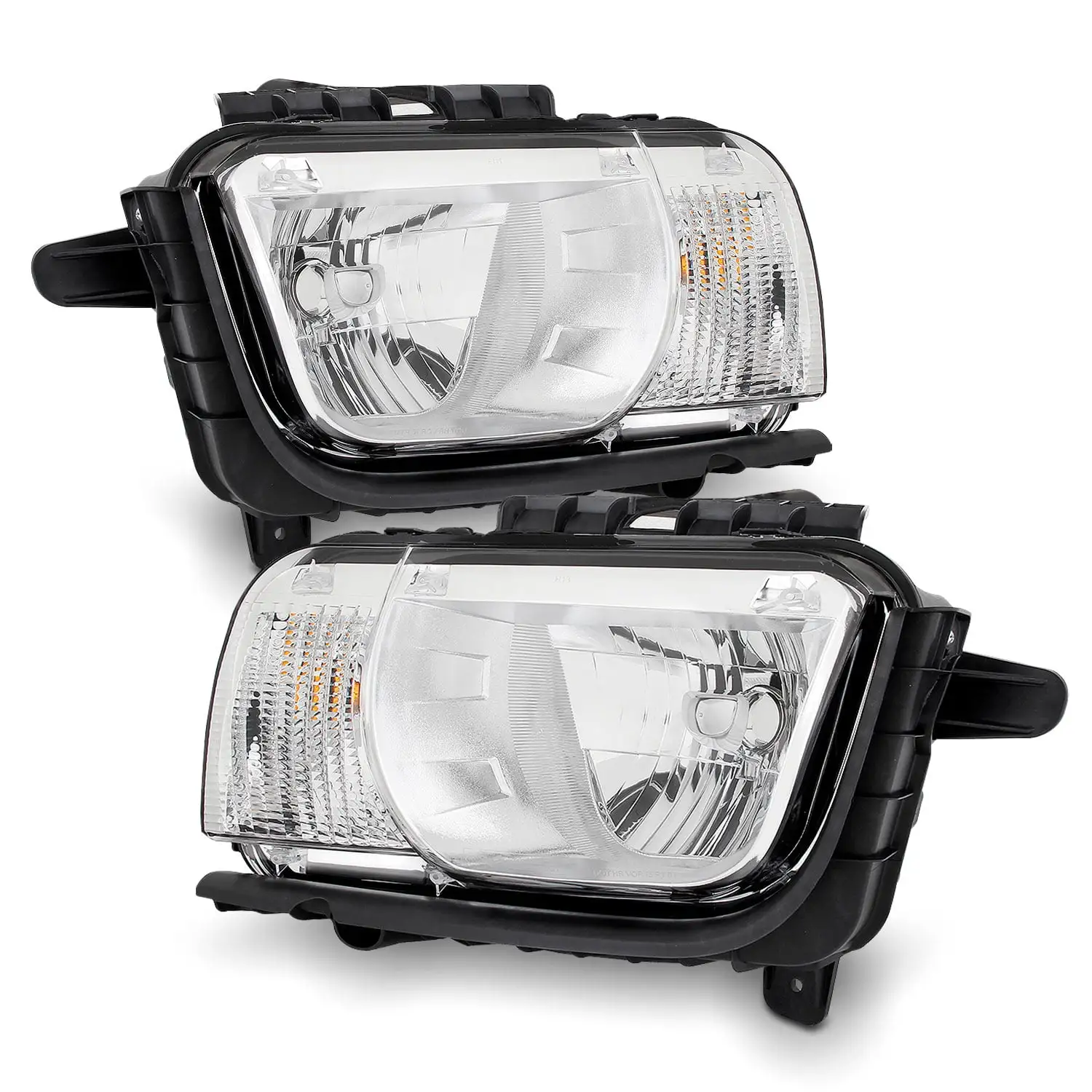 AKKON - For 2010 2011 2012 2013 Chevy Camaro Headlights Front Headlamps Replacement Left+ Right Pair 10 11 12 13