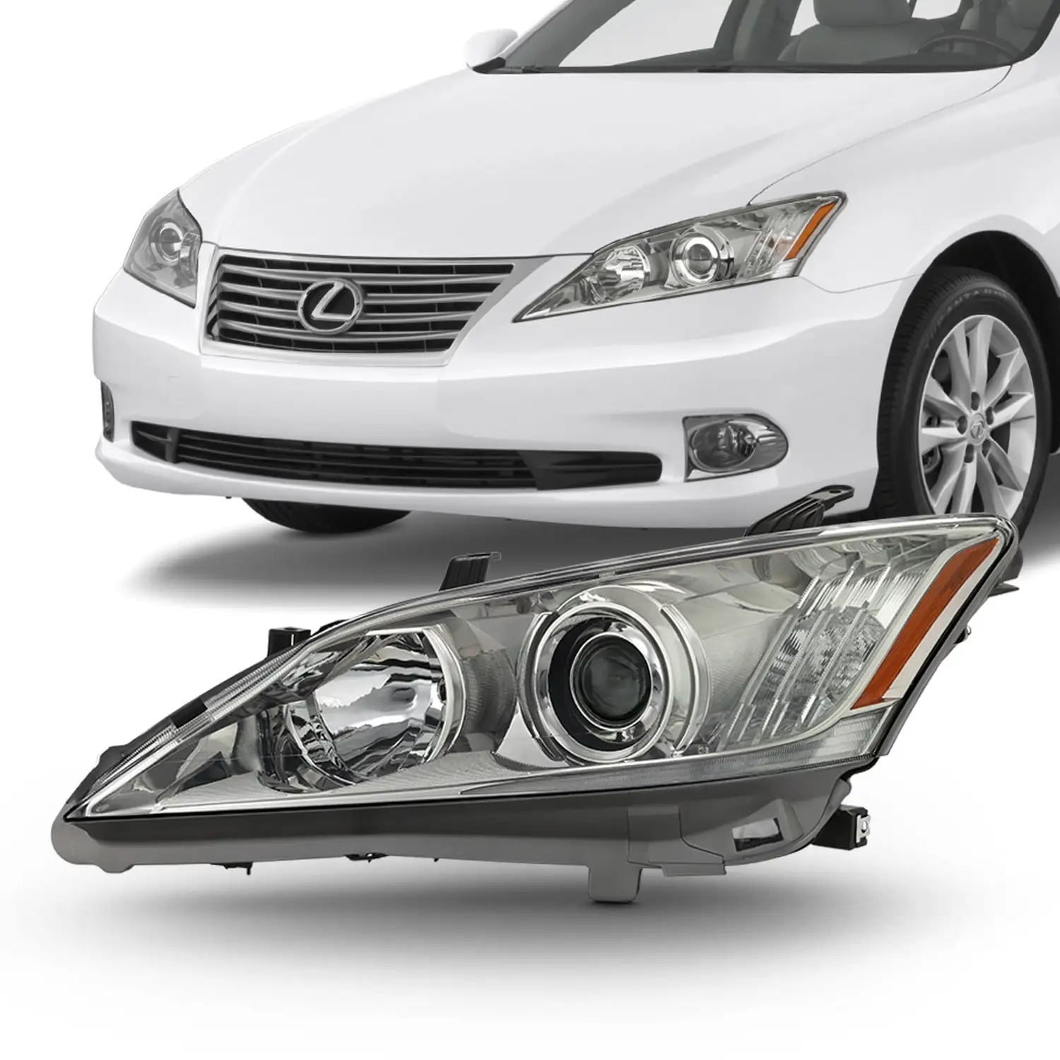 AKKON - For 2010 2011 2012 Lexus ES350 Original Manufacturer Style AFS Projector Headlight Driver Left Side