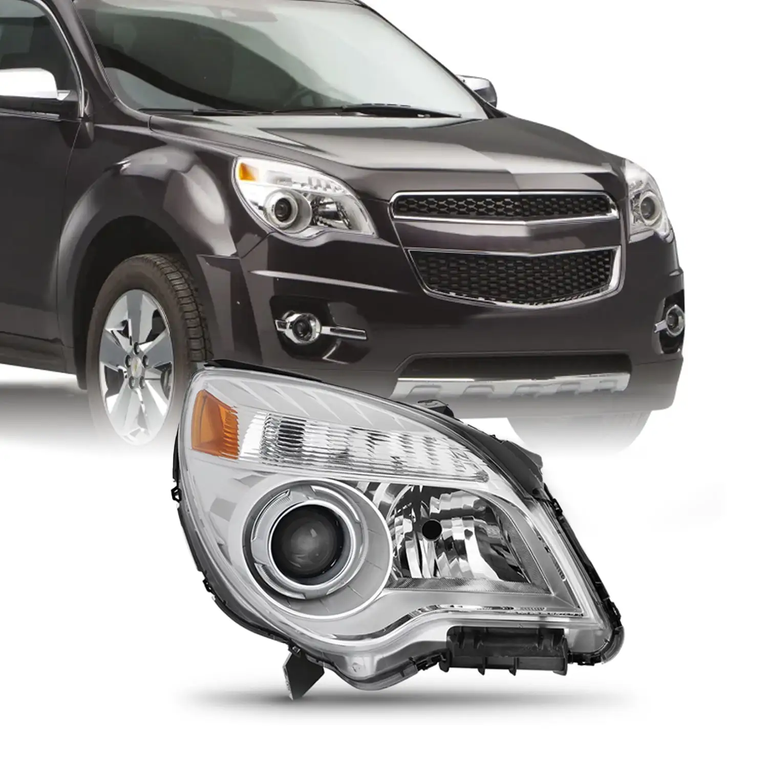 AKKON - For 2010-2015 Chevy Equinox LTZ Projector Headlights Passenger Right Side Assembly