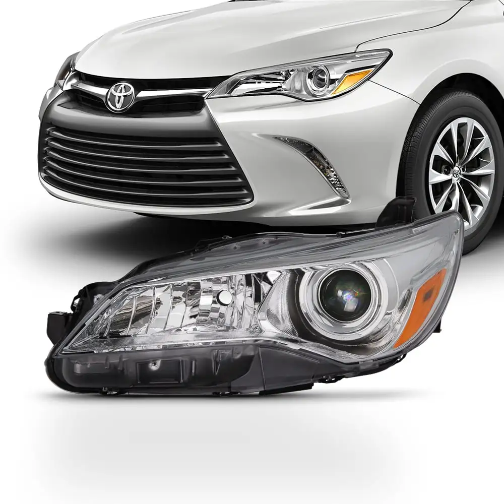 AKKON - For 2015 2016 2017 Toyota Camry XV50 Chrome Housing Factory Style Projector Headlight (Driver Left Side Only)