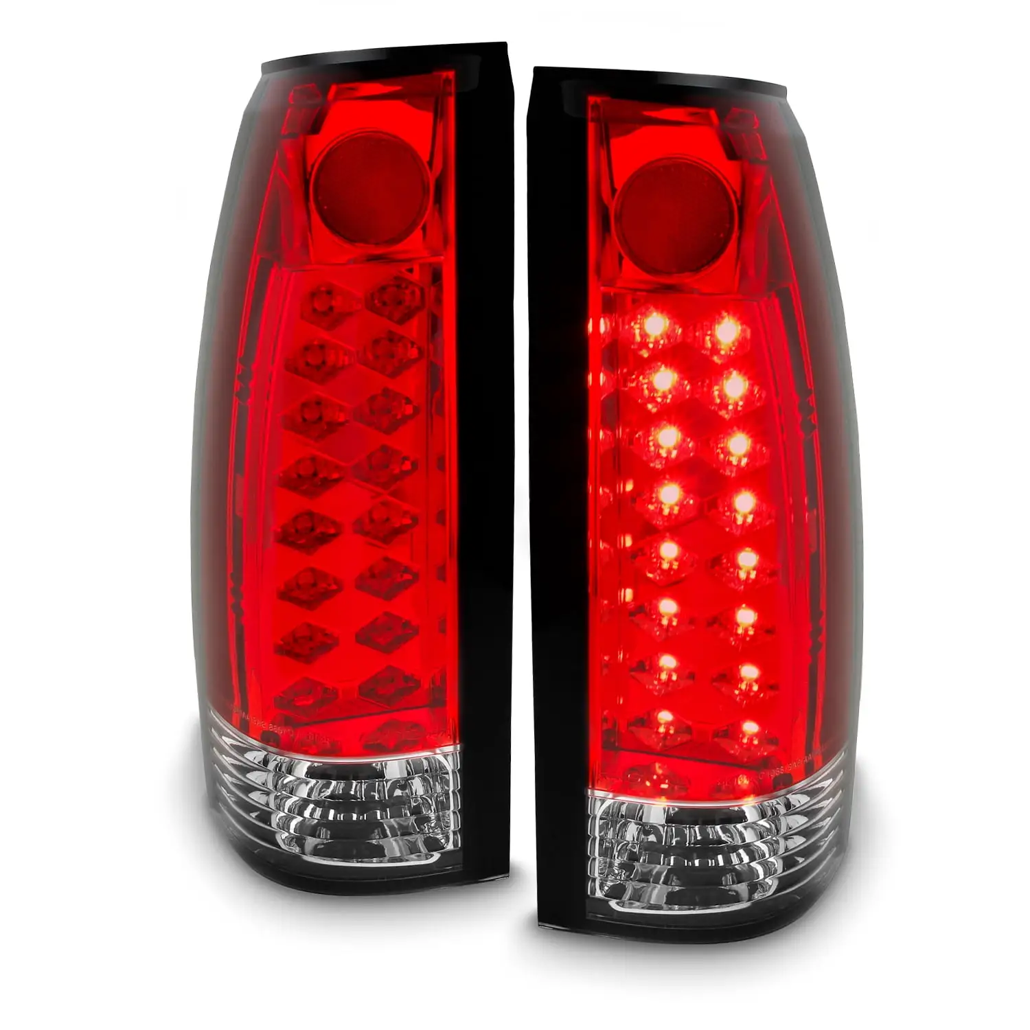 AKKON - For Toyota Tundra Pickup Truck Red Clear Tail Light Rear Brake Lamp Replacement Driver Left Side