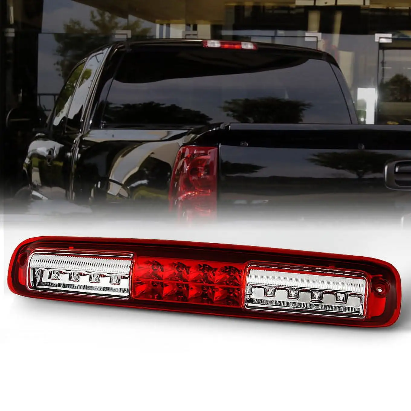 AKKON - Fits 2008-2013 Jeep Patriot Chrome Red Tail Lights Brake Lamps Pair Driver Left+Passenger Right