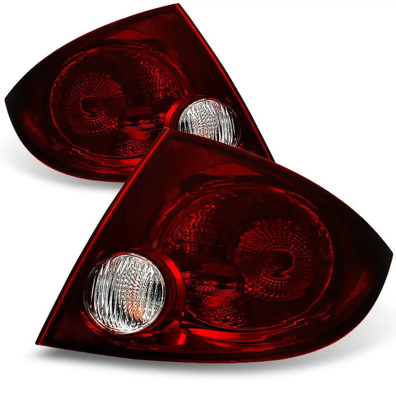 AKKON - For Dodge Ram 1500 | 2500 | 3500 Headlights + Red Clear Tail Lights Left & Right Replacement Pair Set