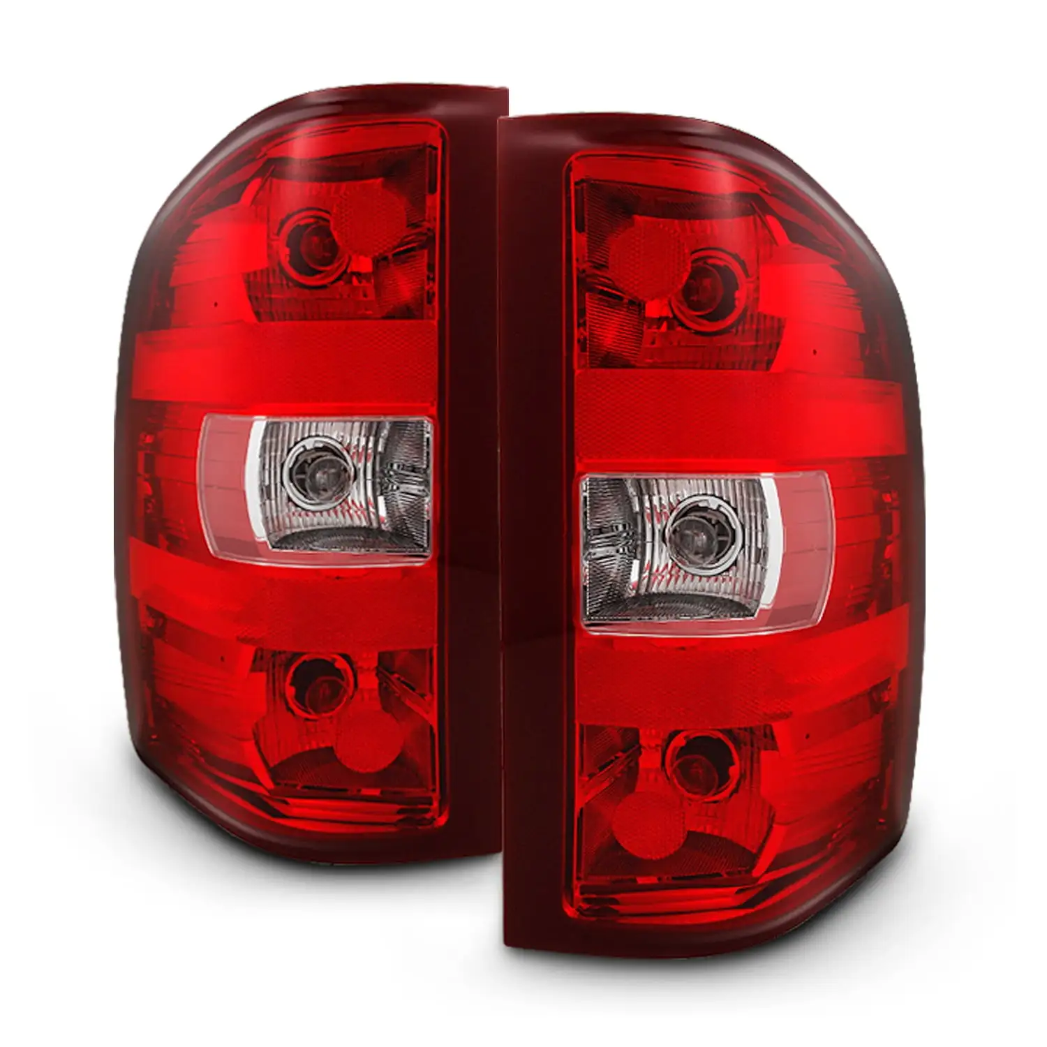 AKKON - Fit 2007-2014 Chevy Tahoe Suburban GMC Yukon 07-14 [Full LED] Tail Lights Rear Lamp Black Smoke Lens