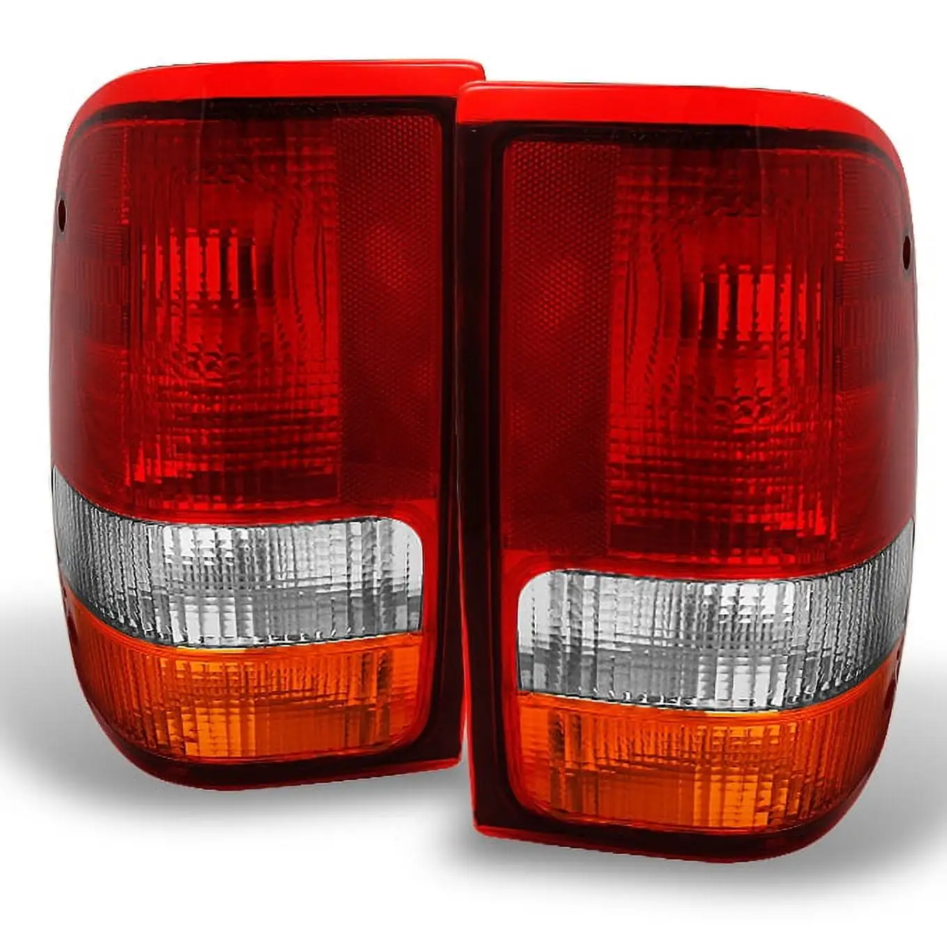 AKKON - For Chevy Silverado Replacement Red Clear Tail Lights Driver/ Passenger Rear Lamps Pair New