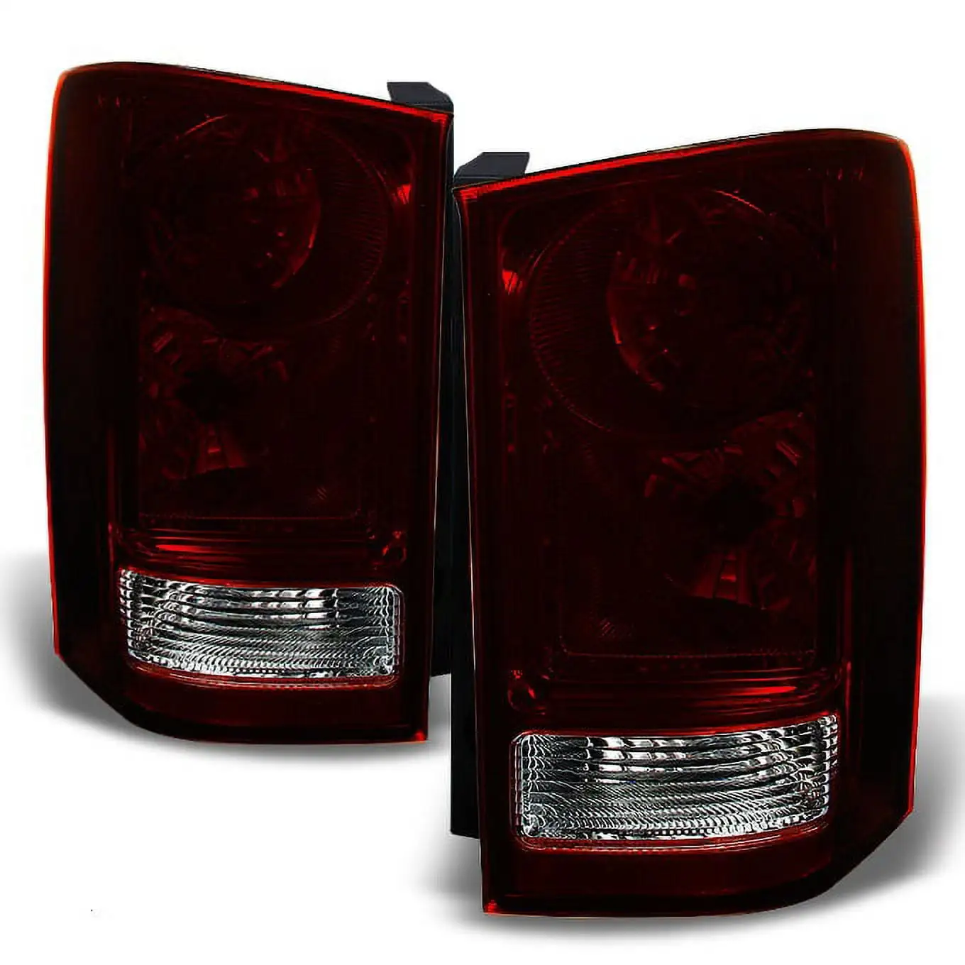 AKKON - For Acura TL UA6 UA7 Dark Red Clear Tail Lights Rear Brake Lamps Replacement Left + Right