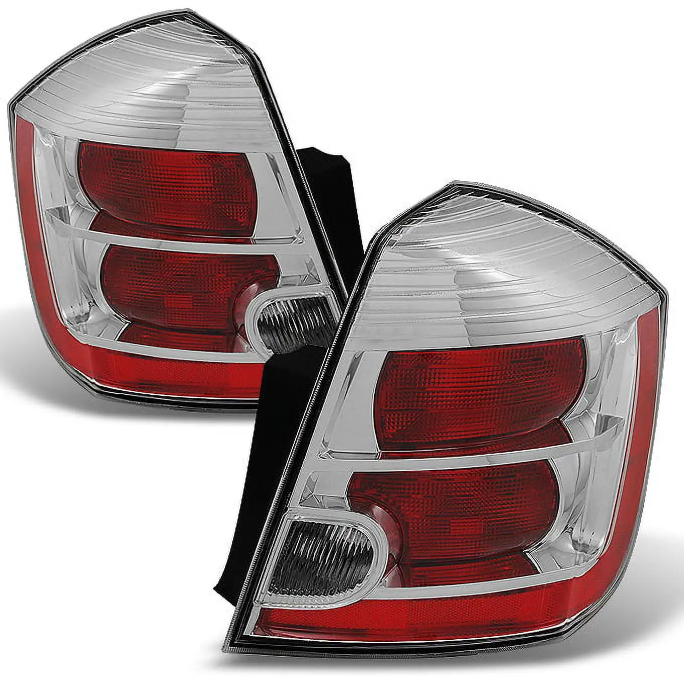 AKKON - Fits 2016-2017 Chevy Equinox [Halogen Type] Chrome Red Tail Light Passenger Right Side Replacement 16 17