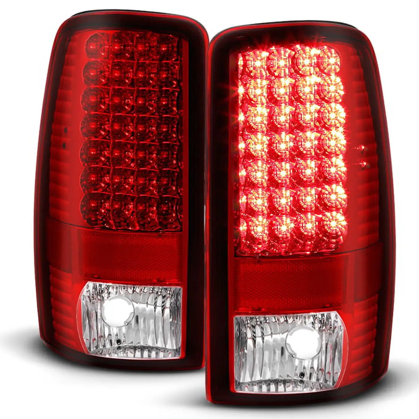 AKKON - For 2002-2006 Mini Cooper Hatchback 2005-2008 Mini Cooper Convertibles Black Tail Lights Pair