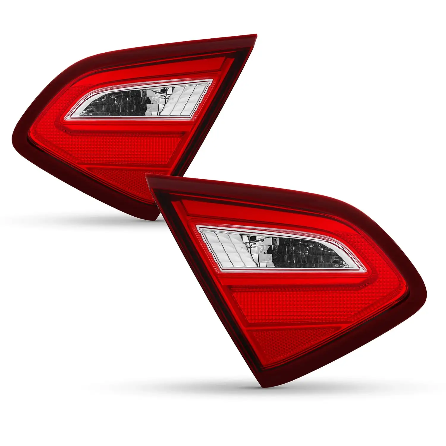 AKKON - Fit 2015-2017 Ford F150 15-17 [U-Shape LED Tube] Tail Lights Rear Brake Lamp Assembly Black Lens