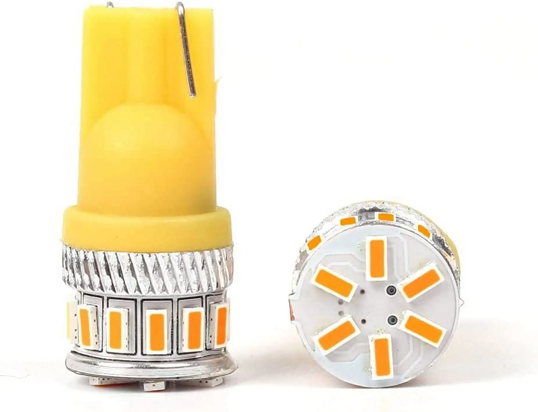 Alla Lighting 2pcs Bright 175 168 194 Amber Yellow LED Bulbs License Plate Lights Tag Lights Map Lights Front Side Marker Light Lamps for 1990-1997 2009 2010 2011 2012 2013 2014 2015 2016 2017 Corolla