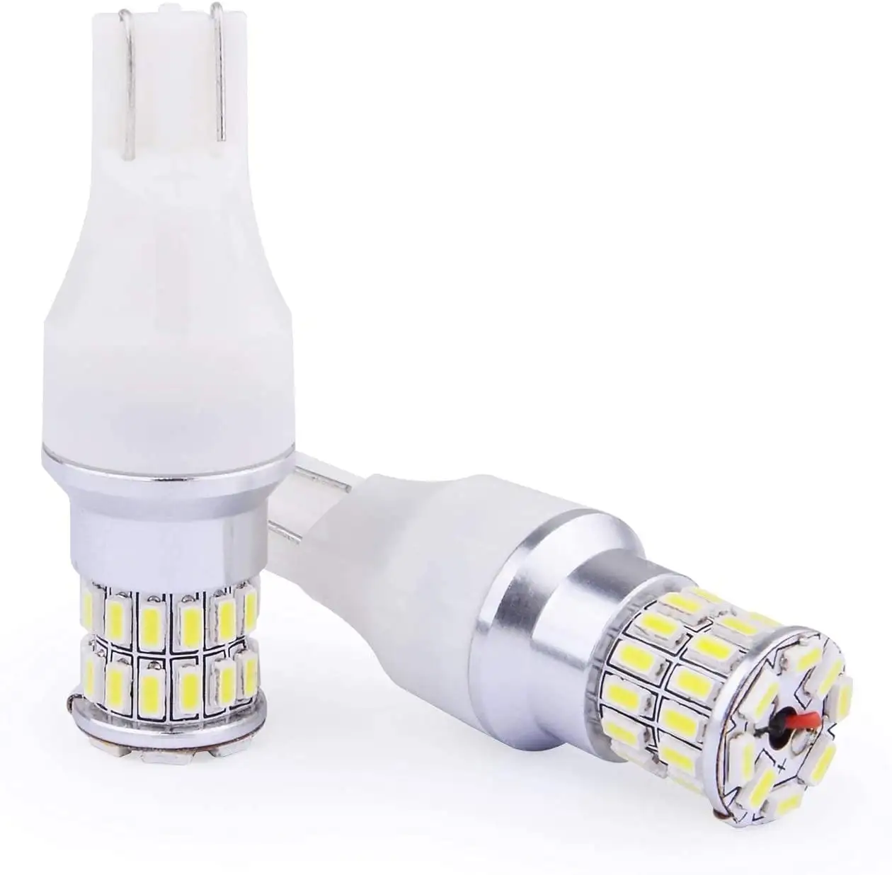 Alla Lighting Bright T20 7440 7443 LED Side Marker Light Bulbs 7444NA 7441 7440 7443 LED Bulbs High Power 2835-SMD 7440 7443 6000K Xenon White LED Bulbs Replacement for Cars Trucks Marker Lights