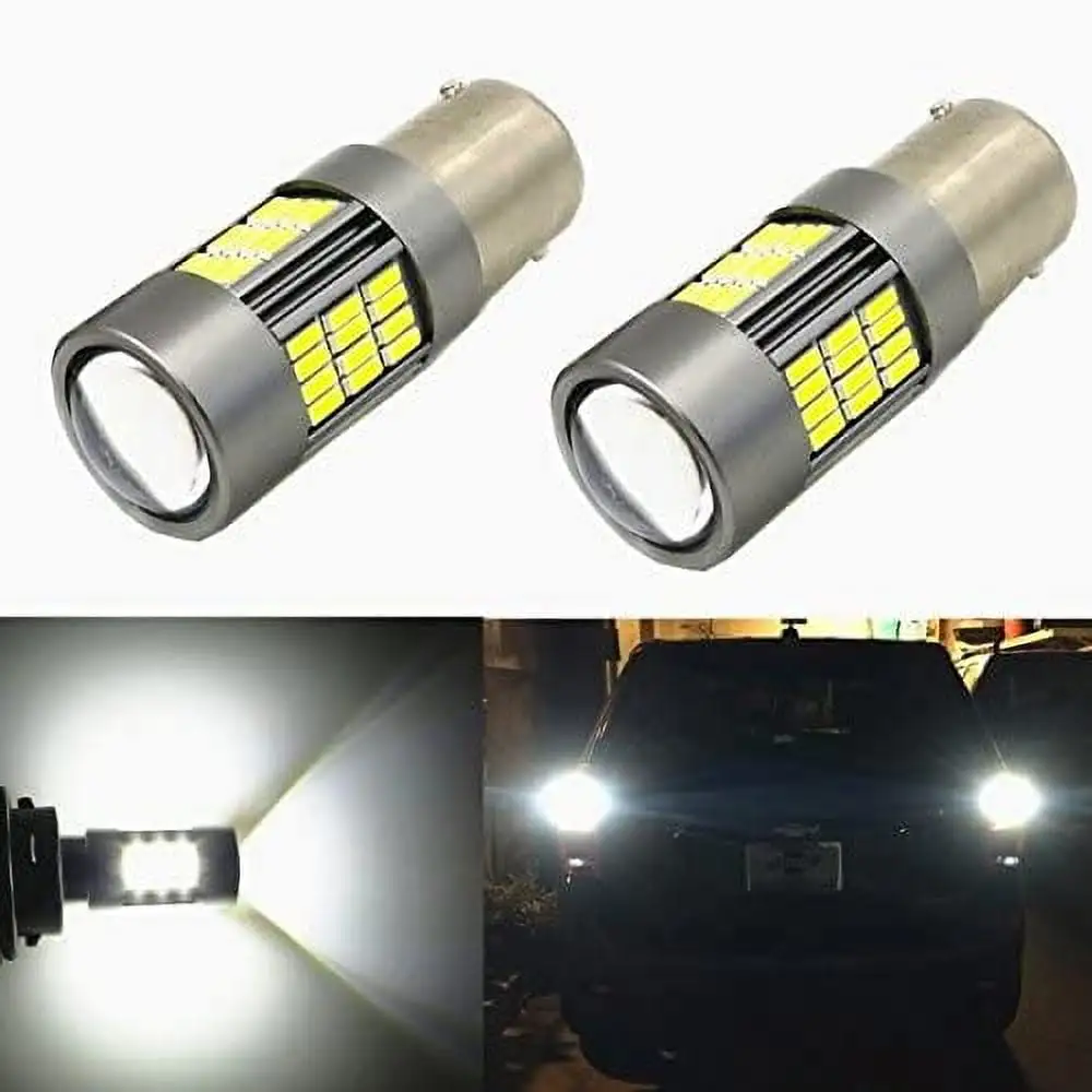 Alla Lighting 2pcs Super Bright 3156 3156K 3156KX White LED Bulbs Back Up Reverse Light Replacement for 1991-2005 Explorer