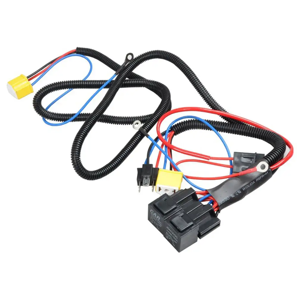 Apexeon Car Headlight Wiring Harness. Halogen Lamp Light Enhancer. 12V Socket Cable for Enhanced Lighting