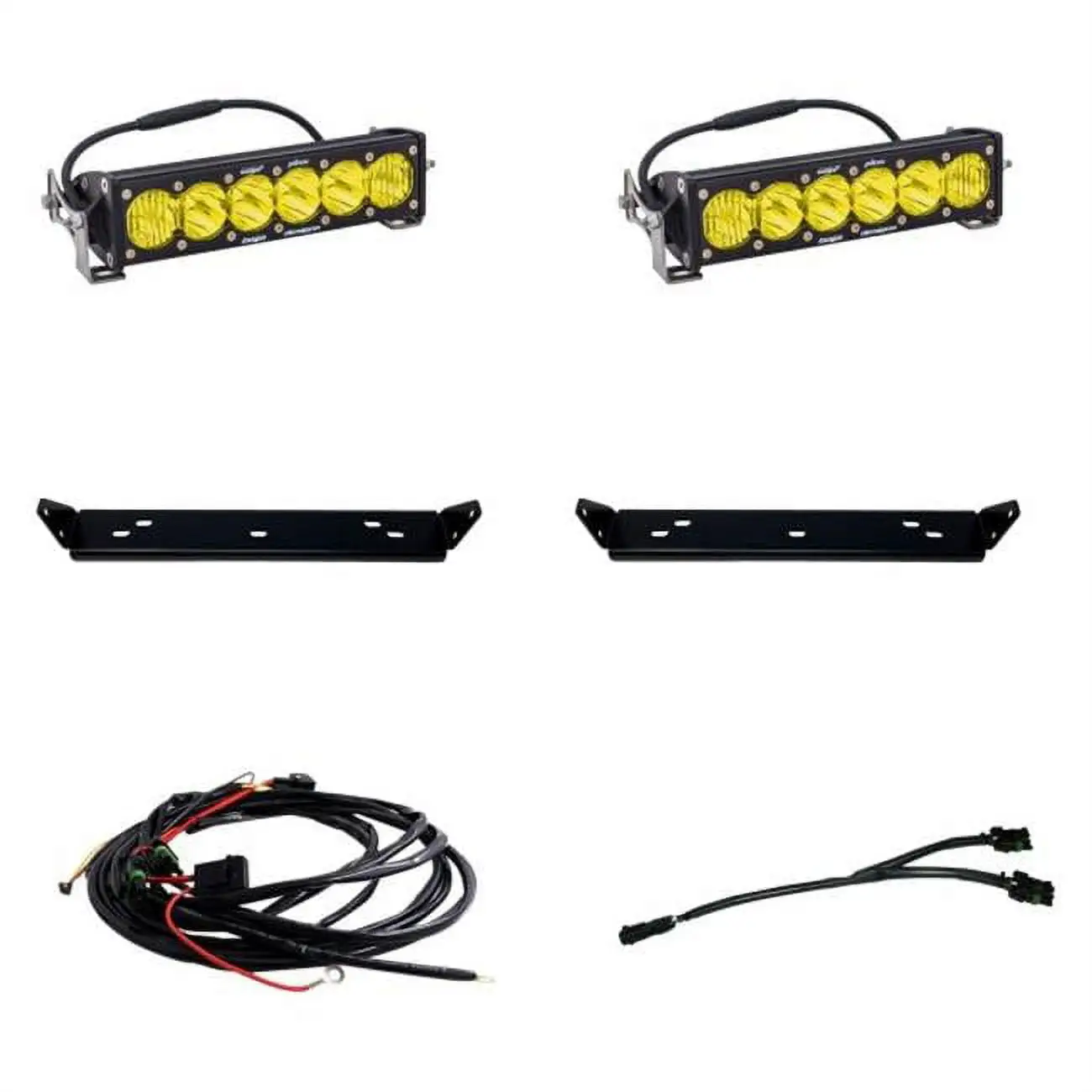 Baja Design 448064 10 in. ONX6 Driving & Combo Beam Amber LED Light Bar Kit