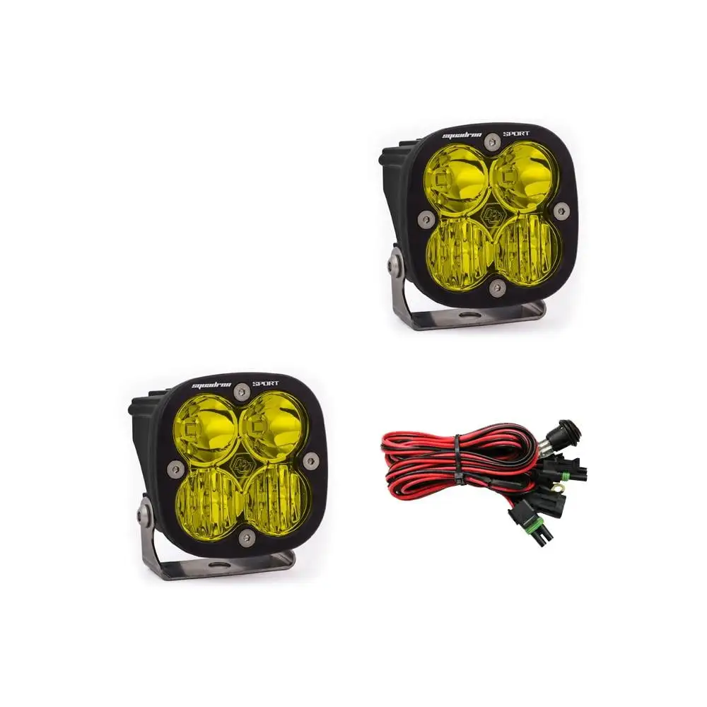 Baja Designs Squadron Sport Pair Amber Led Driving Combo Light 55-7813