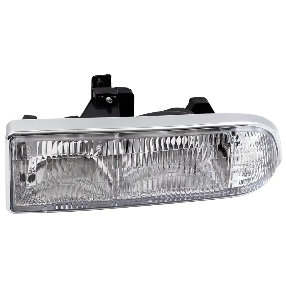 Brock Aftermarket Replacement Driver Left Composite Halogen Combination Headlight Assembly