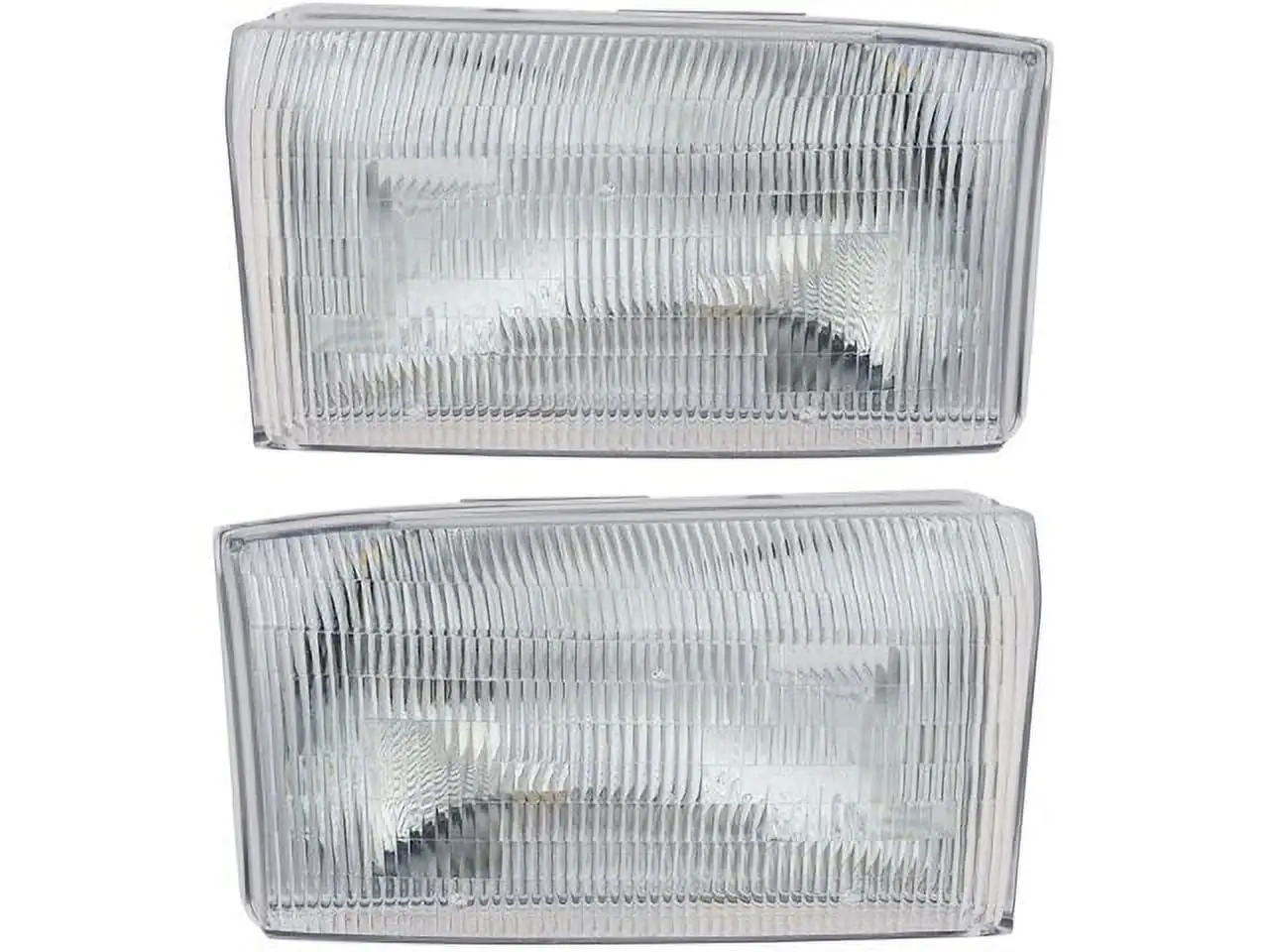 Composite Headlight Assembly Set of 2 - Compatible with 1999 - 2004 Ford F-250 Super Duty 2000 2001 2002 2003