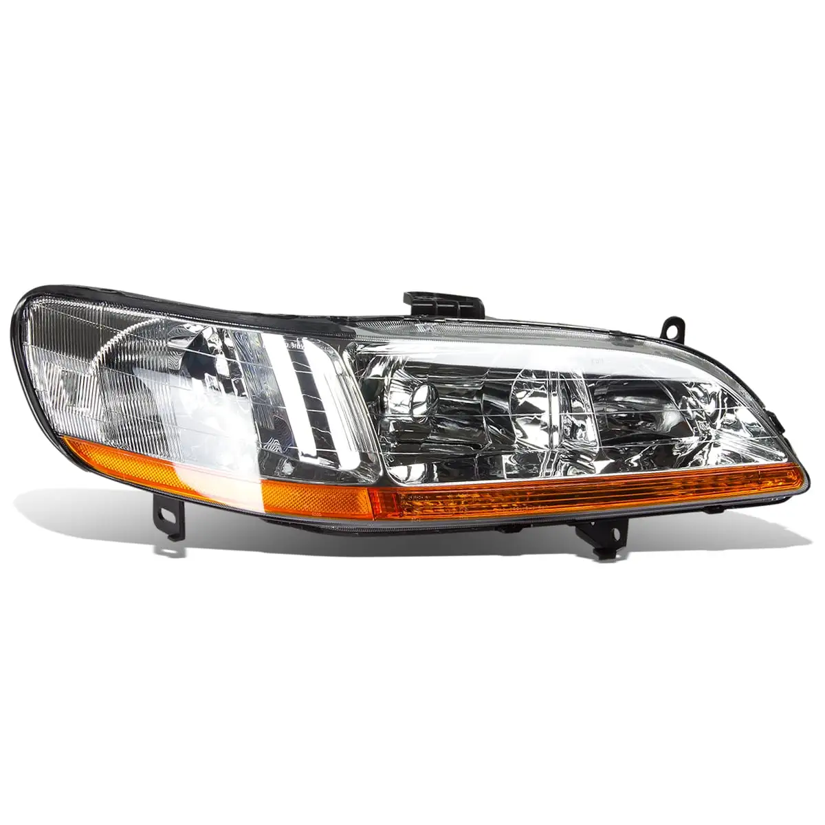 DNA Motoring OEM-HL-0001-R For 1998 to 2002 Honda Accord 1PC Factory Style Headlight Headlamp Assembly Right / Passenger Side 99 00 01 HO2503111