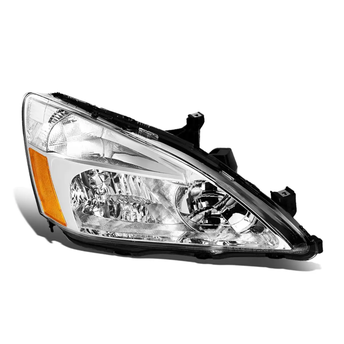 DNA Motoring OEM-HL-0002-R For 2003 to 2007 Honda Accord 1PC Factory Style Headlight Headlamp Assembly Right / Passenger Side 04 05 06 HO2503120