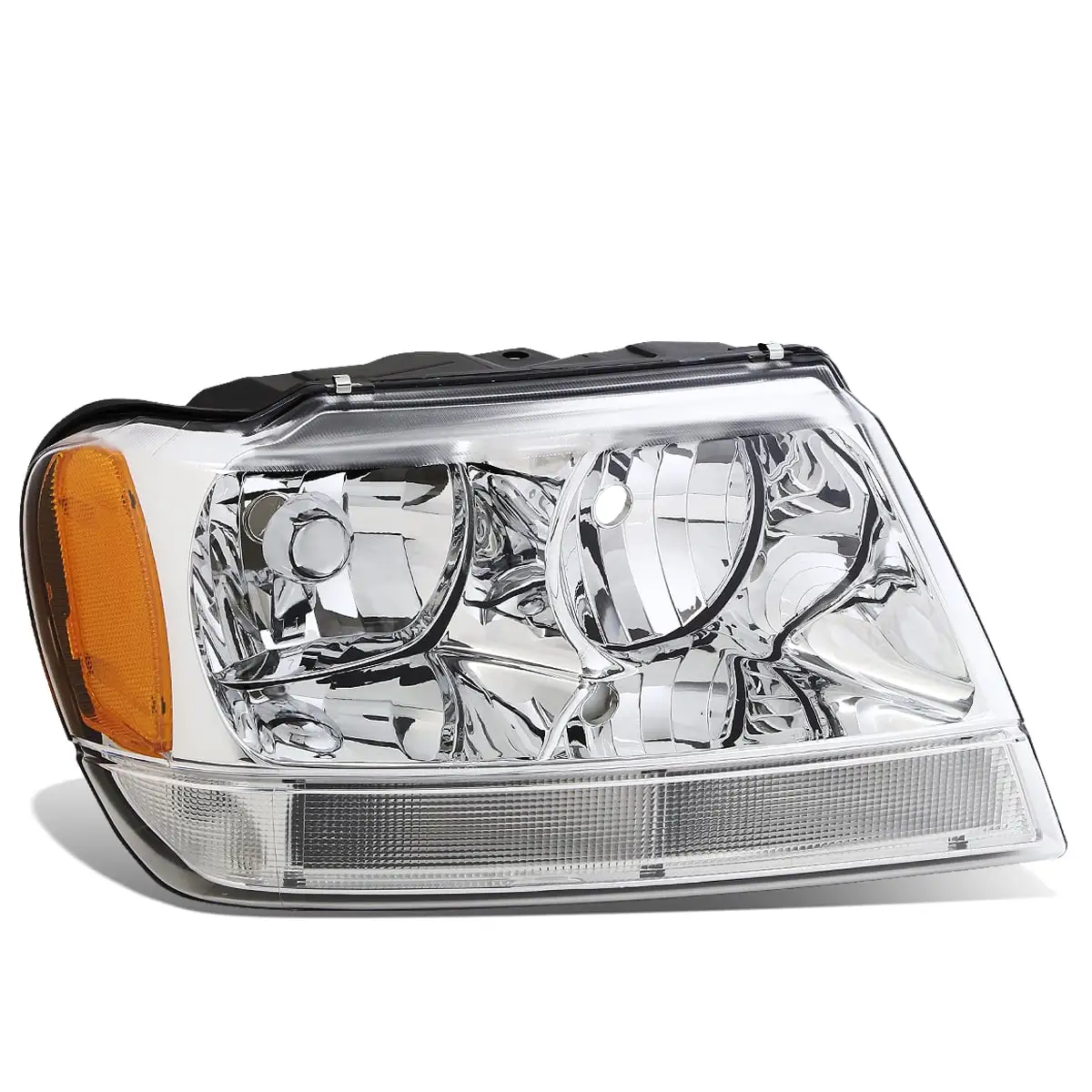 DNA Motoring OEM-HL-0021-R For 1999 to 2004 Jeep Grand Cherokee WJ 1PC Factory Style Headlight Headlamp Assembly Right / Passenger Side 00 01 02 03 CH2503120