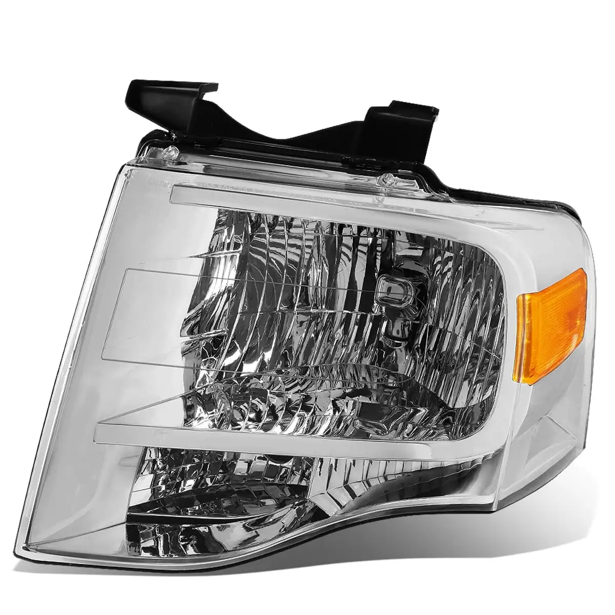 DNA Motoring OEM-HL-0046-L For 2007 to 2014 Ford Expedition 1PC Factory Style Headlight Headlamp Assembly Left / Driver Side 08 09 10 11 12 13 FO2502226