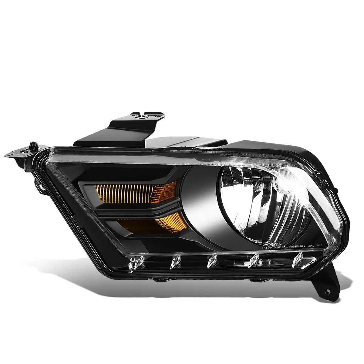 DNA Motoring OEM-HL-0047-L For 2010 to 2014 Ford Mustang 1PC Factory Style Driving Headlight Headlamp Assembly Left / Driver Side 11 12 13 FO2502276